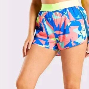 Women's Multi-Colored Gymshark Running Shorts Size S,‎ Perfect Condition